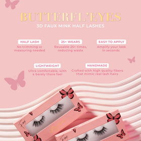 Lilly Lashes Butterfl-eyes easy-to-use packaging and setup