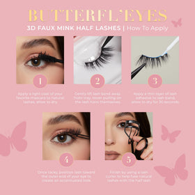 Lilly Lashes Butterfl-eyes reusable up to 20x for repeated wear