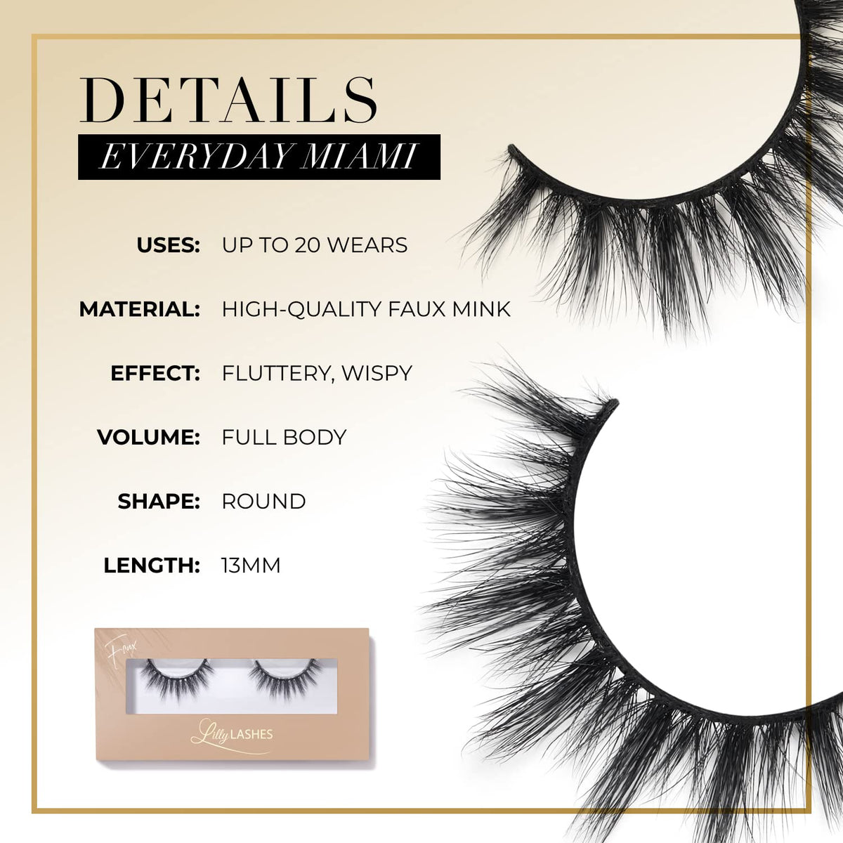 Lilly Lashes daily wear look elevates eye definition with subtle enhancement.