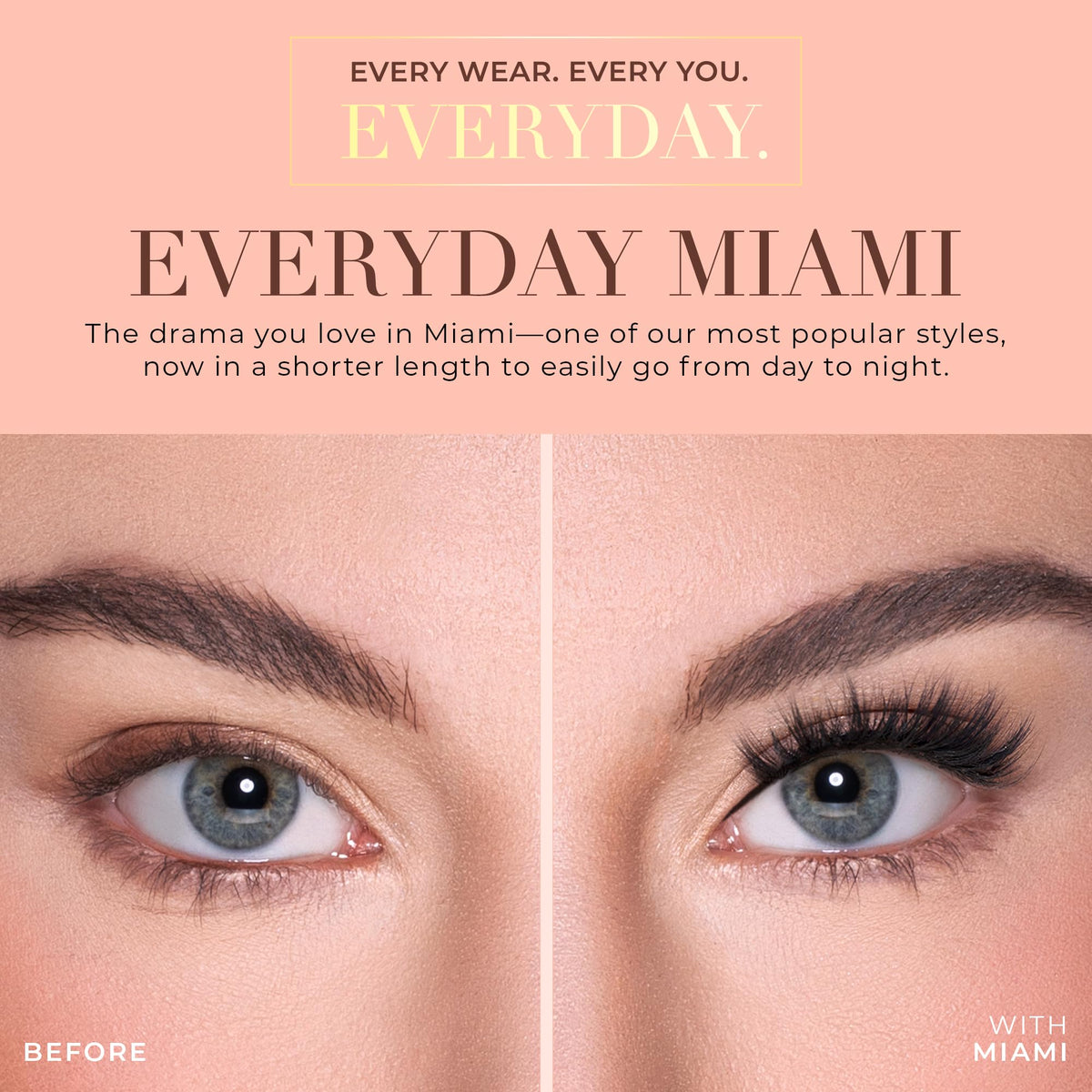 Lilly Lashes easy-to-apply individual lashes simplify daily glam.