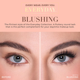 Lilly Lashes Everyday Blushing handmade detail highlights craft and reusable design.