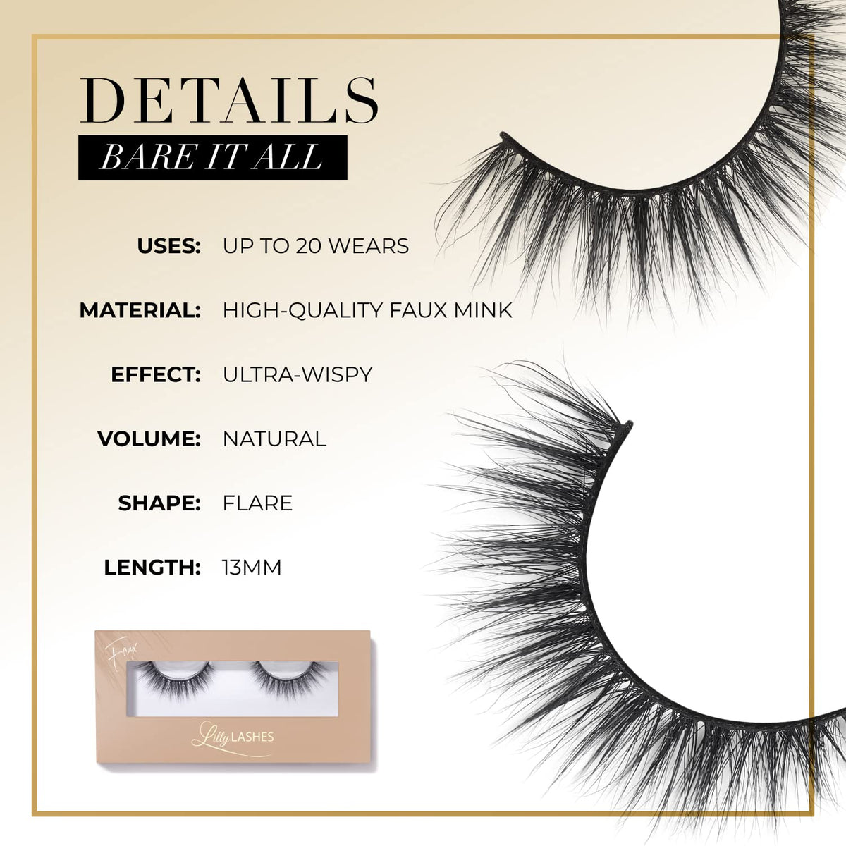 Lilly Lashes Handmade Mink False Eyelashes crafted with a natural-looking finish