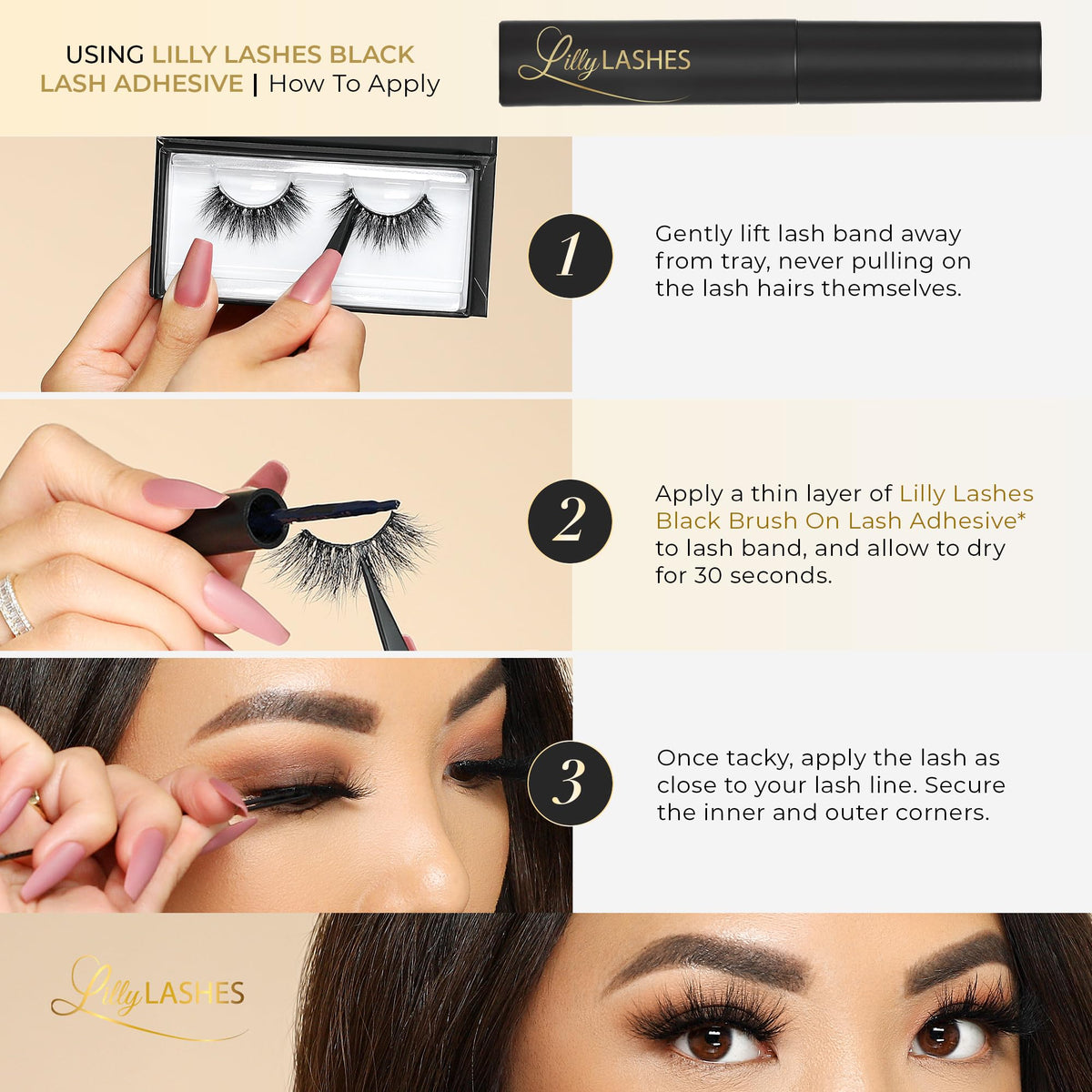 Lilly Lashes Handmade Mink False Eyelashes offer a natural-looking, reusable upgrade.