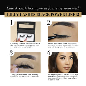 Power Liner inner corner application boosts hold for secure lashes
