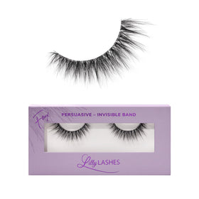 Lilly Lashes Sheer Band with a clear band for a seamless, natural look.