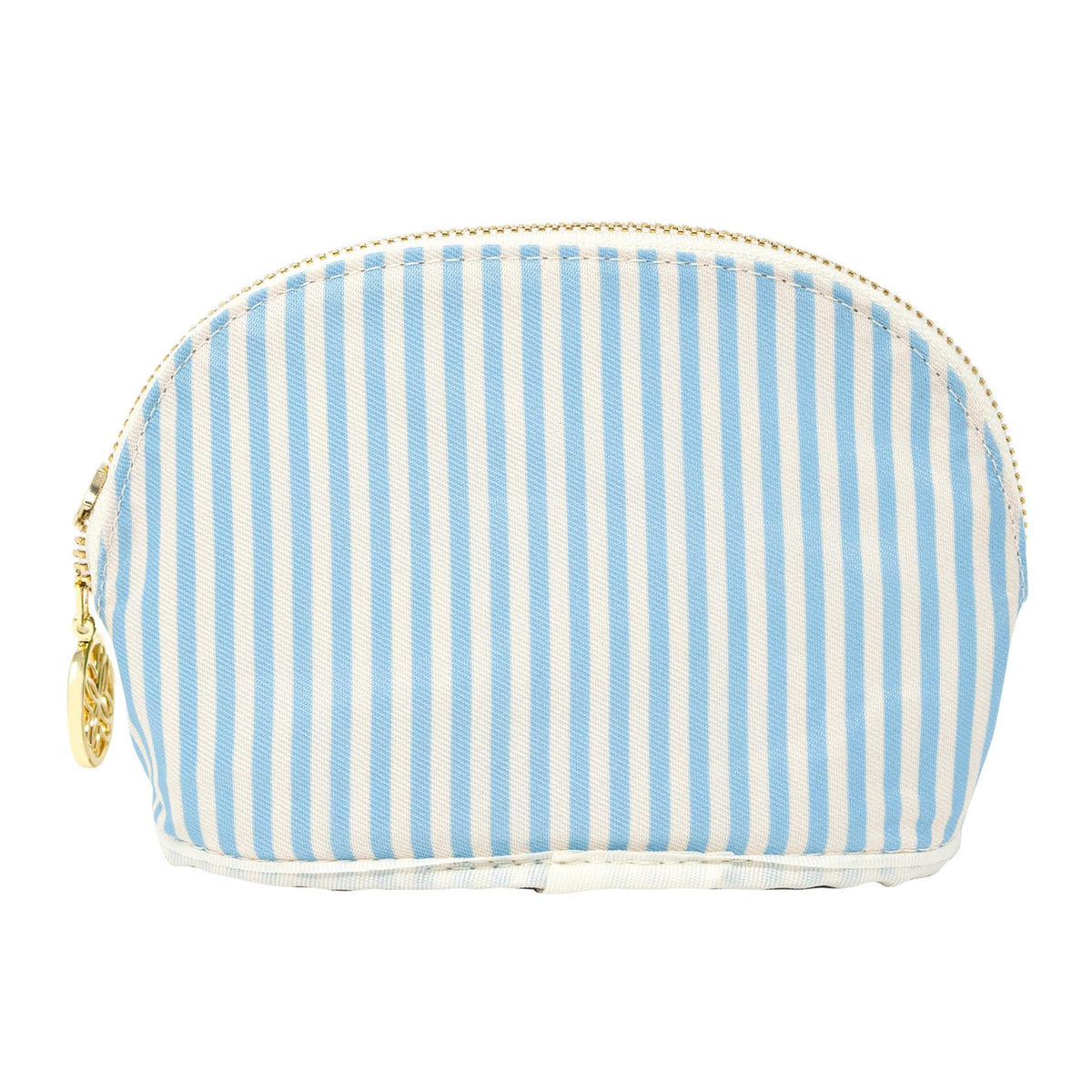 Compact Lilly Pulitzer pouch in hand demonstrates portable size for travel and daily use.