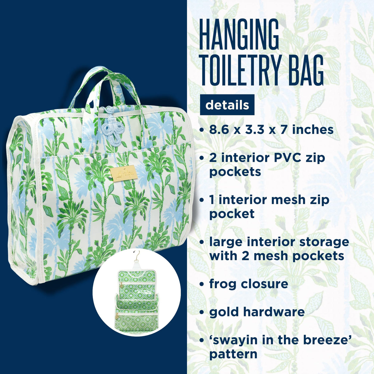 Compact size fits in luggage and carry-ons for organized packing.