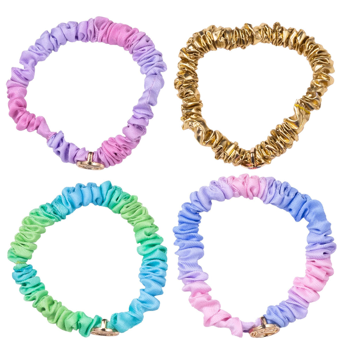 Lilly Pulitzer ombre mini scrunchies show gradient colors for styling