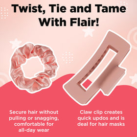 Lily England claw clip to lift and pin hair easily