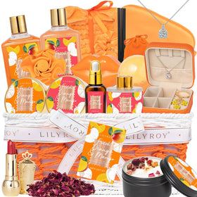LILY ROY 23-piece spa gift basket ready for a luxurious self-care ritual