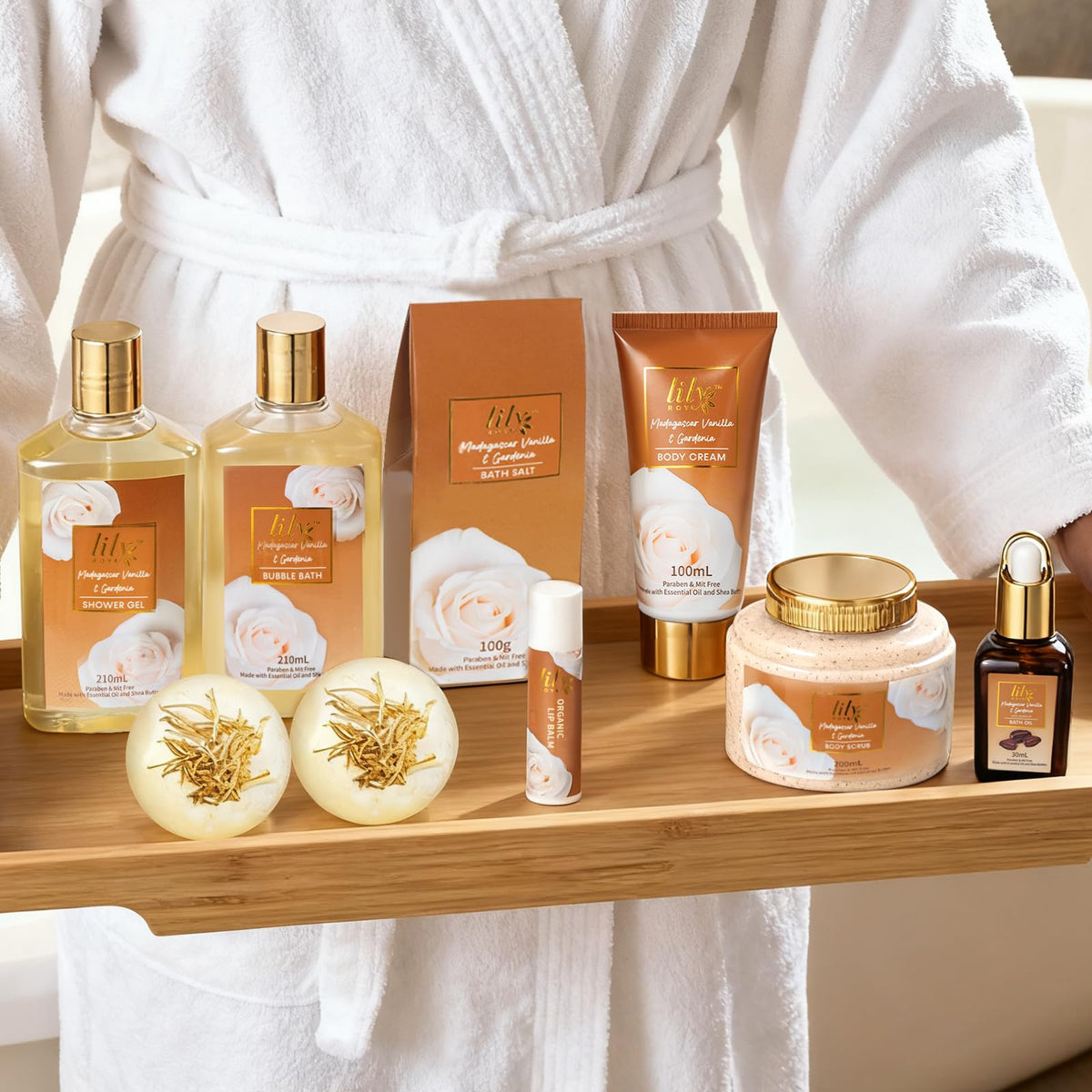 LILY ROY Mother’s Day basket includes body cream for hydration