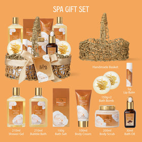 LILY ROY Mother’s Day basket with bubble bath for a calming soak