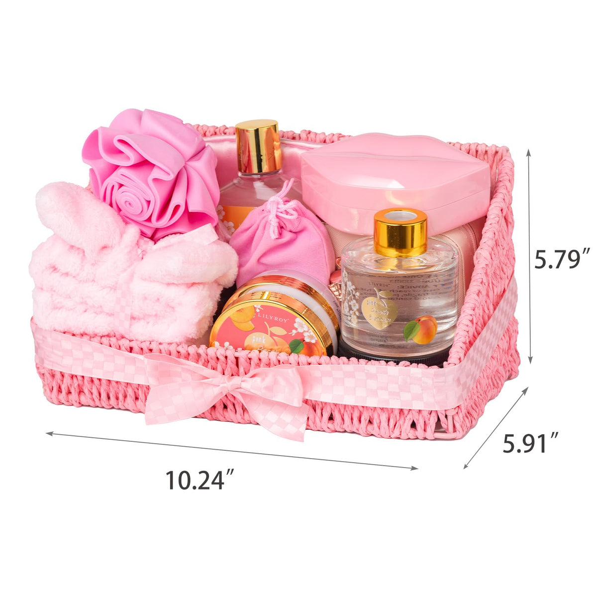 Lily Roy peach fragrance enhances mood with fresh aroma.