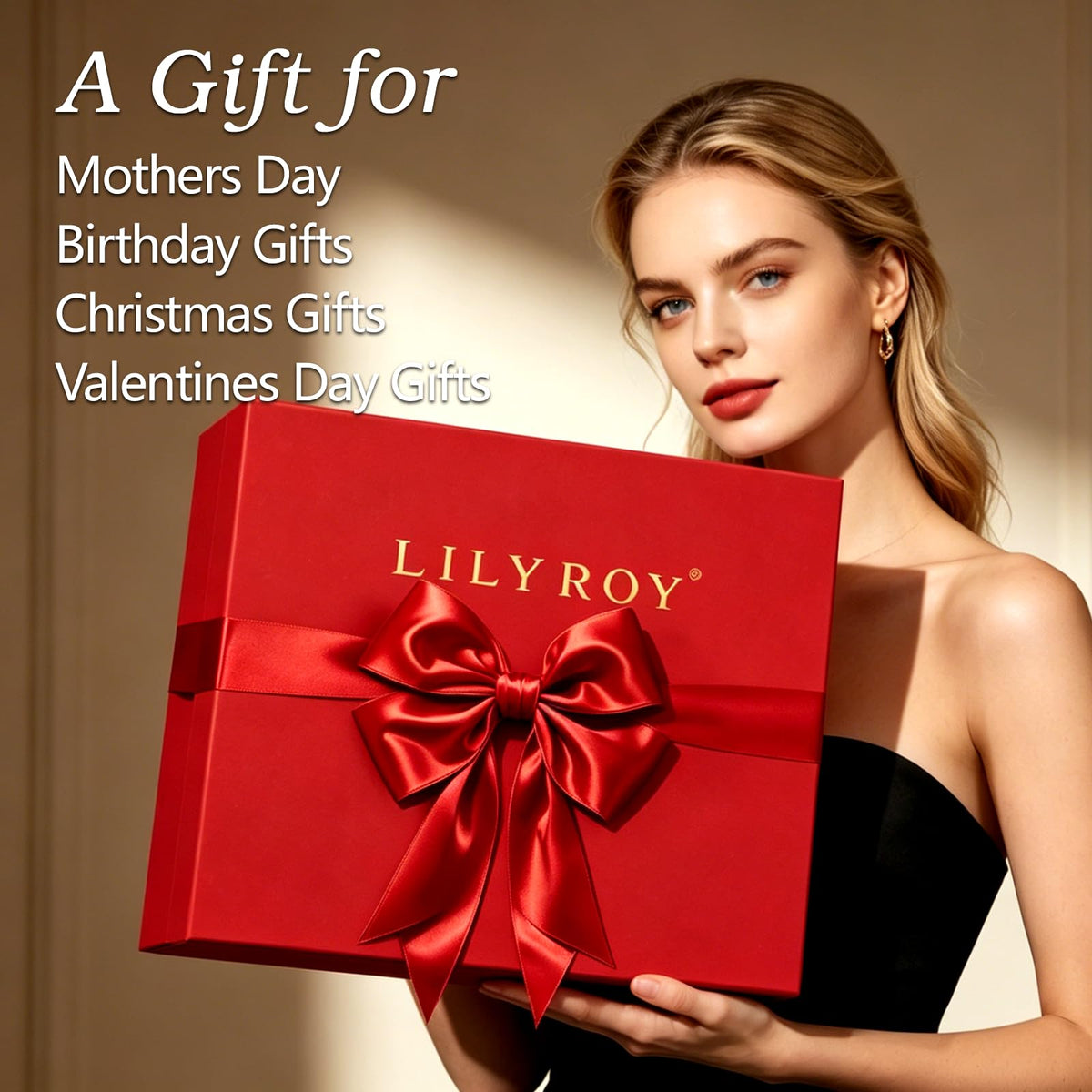 LILY ROY rose-red shower gel inside the gift set for a spa-like cleanse