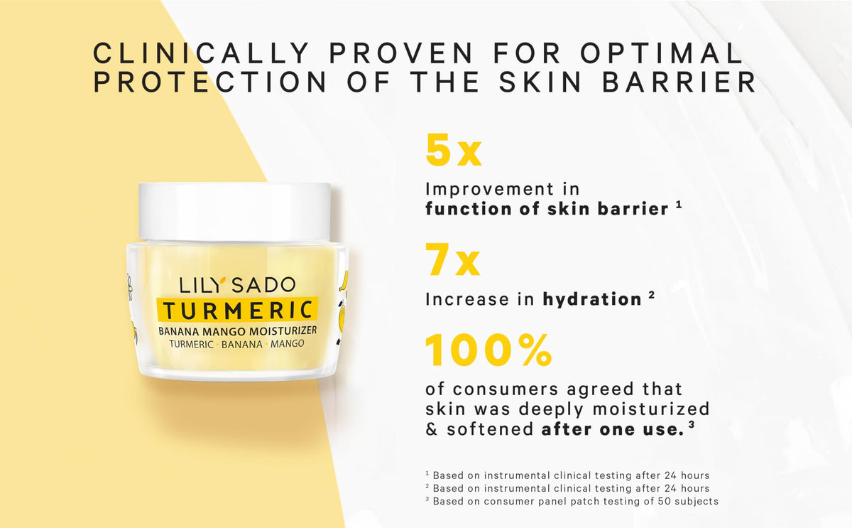 LILY SADO aloe and gotu kola infusion suggesting soothing firming support.