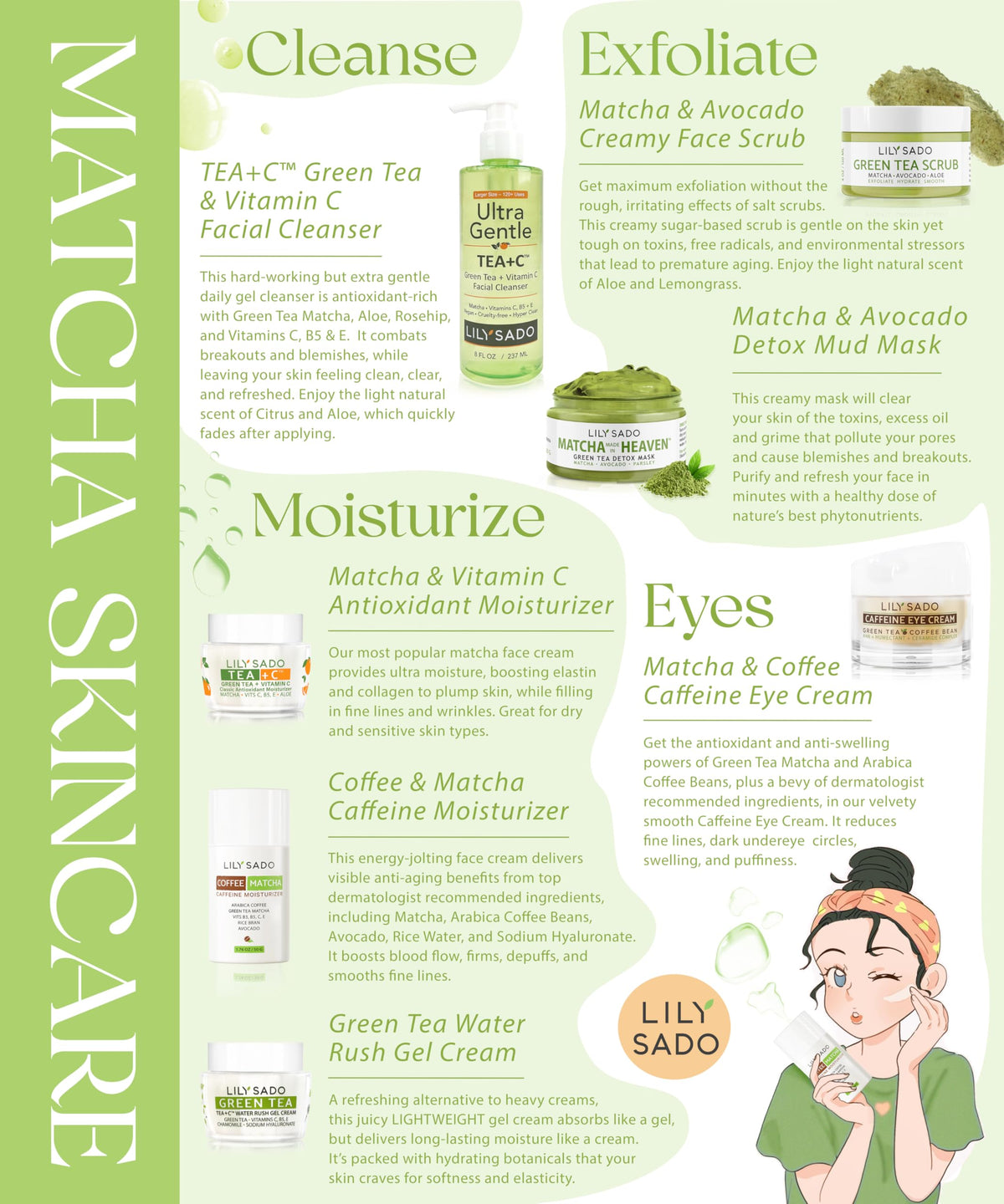 LILY SADO application scene showing daily use as part of skincare routine