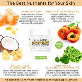 LILY SADO coconut-enriched texture shown to nourish skin deeply