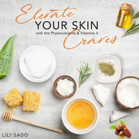 LILY SADO Cream cleanser texture close-up, silky formula for sensitive skin comfort.