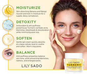 LILY SADO creamy texture close-up showing silky, fast absorbing formula.