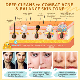 Hands applying the gel cleanser on damp skin for a gentle cleanse