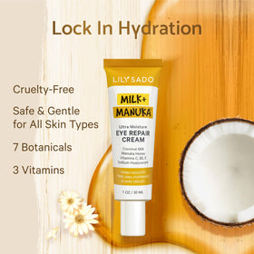 Ingredients highlight: Manuka honey, coconut, avocado, rosehip for antioxidant eye nourishment.