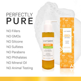 LILY SADO Show Me The Honey foamy lather image highlighting gentle cleansing