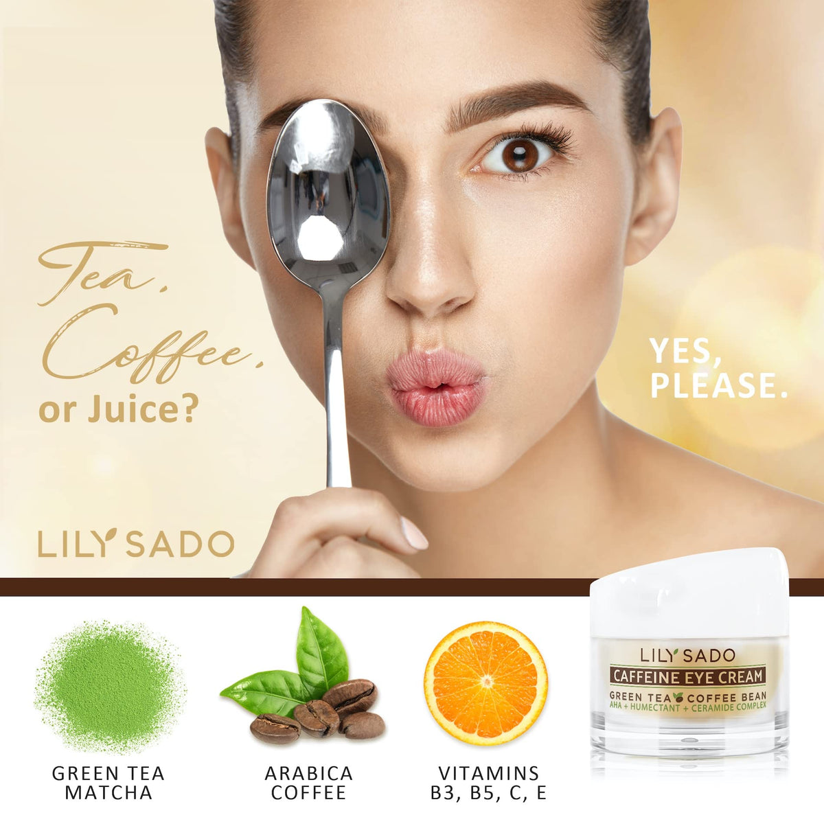 LILY SADO packaging showing vegan cruelty-free formula for responsible skincare