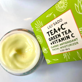 LILY SADO TEA+C suited for day and night skincare routines.