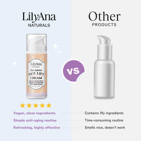LilyAna Naturals Bakuchiol Face Lift Cream USA made badge on packaging.