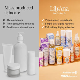 LilyAna Naturals Dark Spot Corrector packaging highlighting cruelty-free and USA-made.