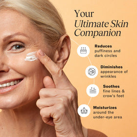 LilyAna Naturals Eye Cream ingredients highlight rosehip and hibiscus for nourishing care.