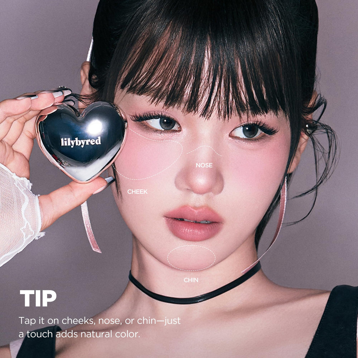 Lilybyred Luv Beam Cheek Mousse vivid pigment with lightweight oils for lasting color.