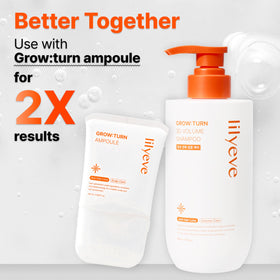 lilyeve GROWTURN sleek bottle design for daily hair care