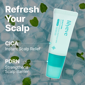 lilyeve SCALPTURN anti-itch formula applied to scalp for lasting comfort