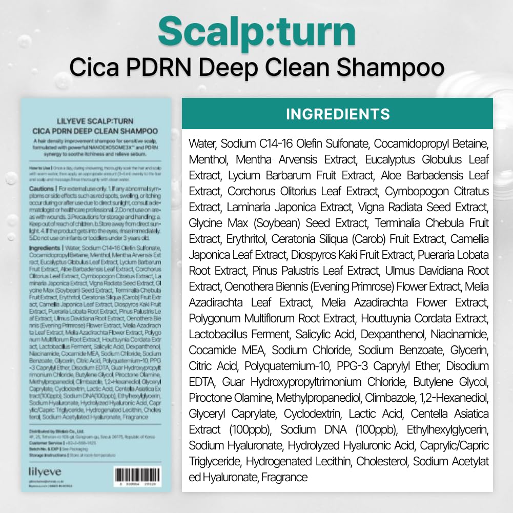 lilyeve SCALPTURN Shampoo glossy hair finish after use