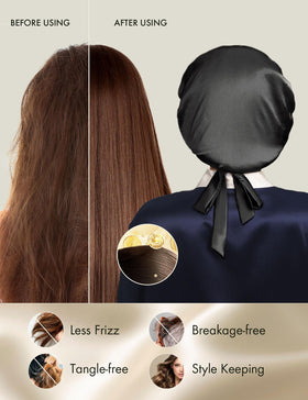 LilySilk moisture-retention-night-cap helps maintain hair hydration overnight.
