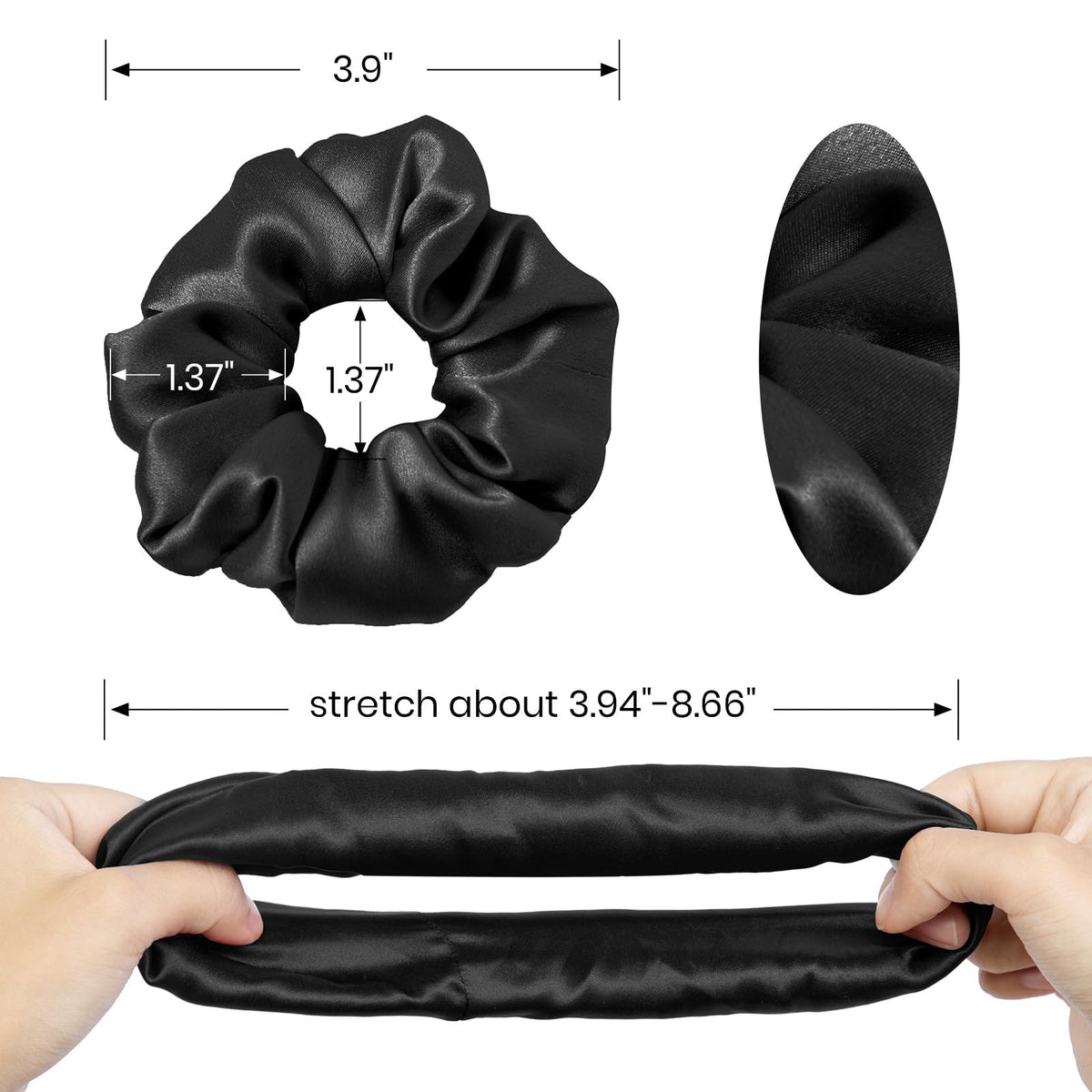 LilySilk light coffee scrunchie for everyday styling and hair protection