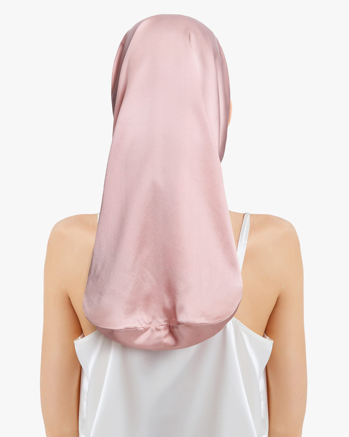 LilySilk silk hair wrap overnight with elastic for secure sleep