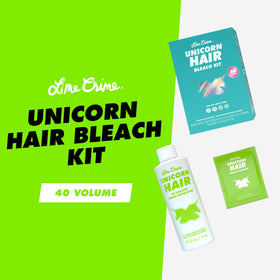 Powder bleach pack from Lime Crime Unicorn Hair Bleach Kit.