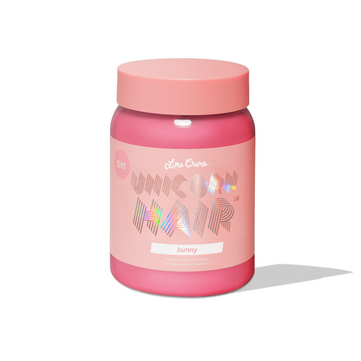Lime Crime Unicorn Hair Tint Bunny pastel pink for damage-free color and conditioning at home