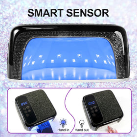 LimeGirl Cordless nail lamp with durable battery for wireless gel manicures