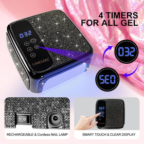LimeGirl Rechargeable lamp lasts up to four hours after a two-hour charge