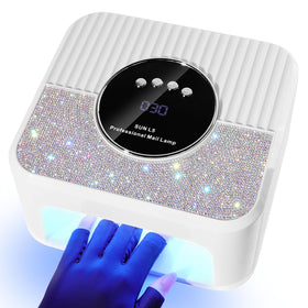 LimeGirl UV LED nail lamp front view for fast gel curing.