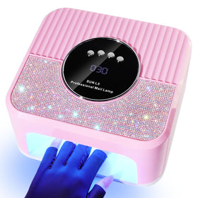 LimeGirl UV LED nail lamp front view showing compact design and controls