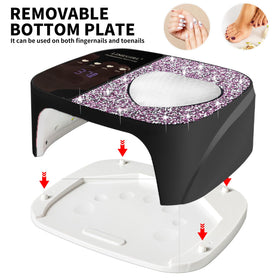 LimeGirl rhinestone heart ambient light adds decorative glow during use