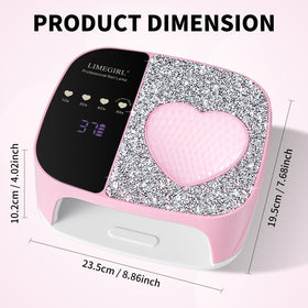 LimeGirl UV LED Nail Lamp Kit infrared sensor for hands-free operation
