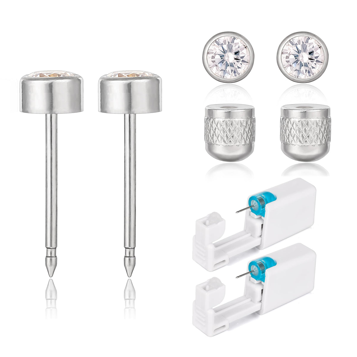 Limerencia disposable ear piercing gun for safe single-use operation.