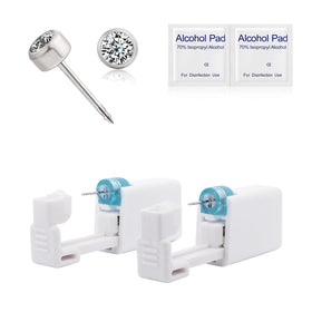 Limerencia ear piercing kit with titanium G23 gun for quick, clean insertions.