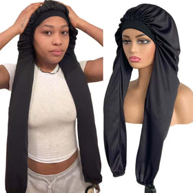 Limited Beauty sleeping bonnet with 2-in-1 long braids protection, overnight use.