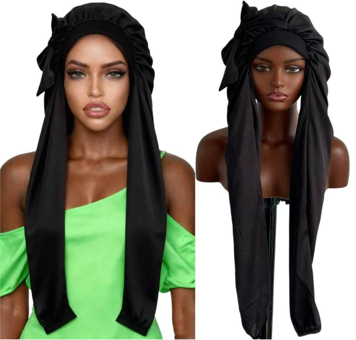 Limited Beauty sleeping bonnet for long braids protects at night with breathable comfort.